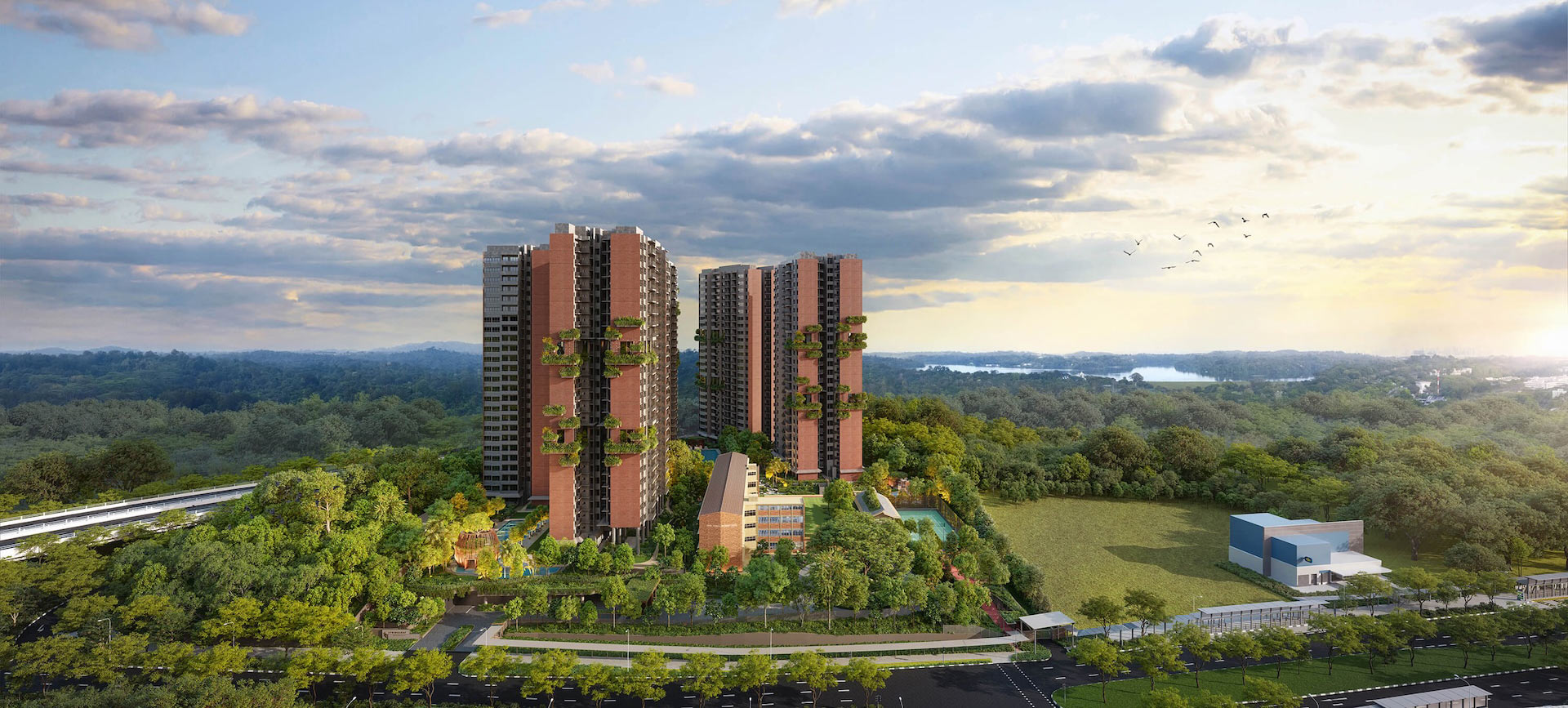 springleaf residence aerial view